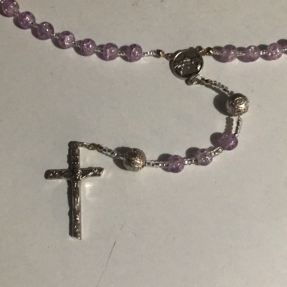 Lavender Rosary - Picture 2 of 2